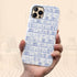 Custom Initials Toile Bookshelf Floral iPhone Case